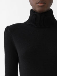 Pull à col roulé en cachemire - Black