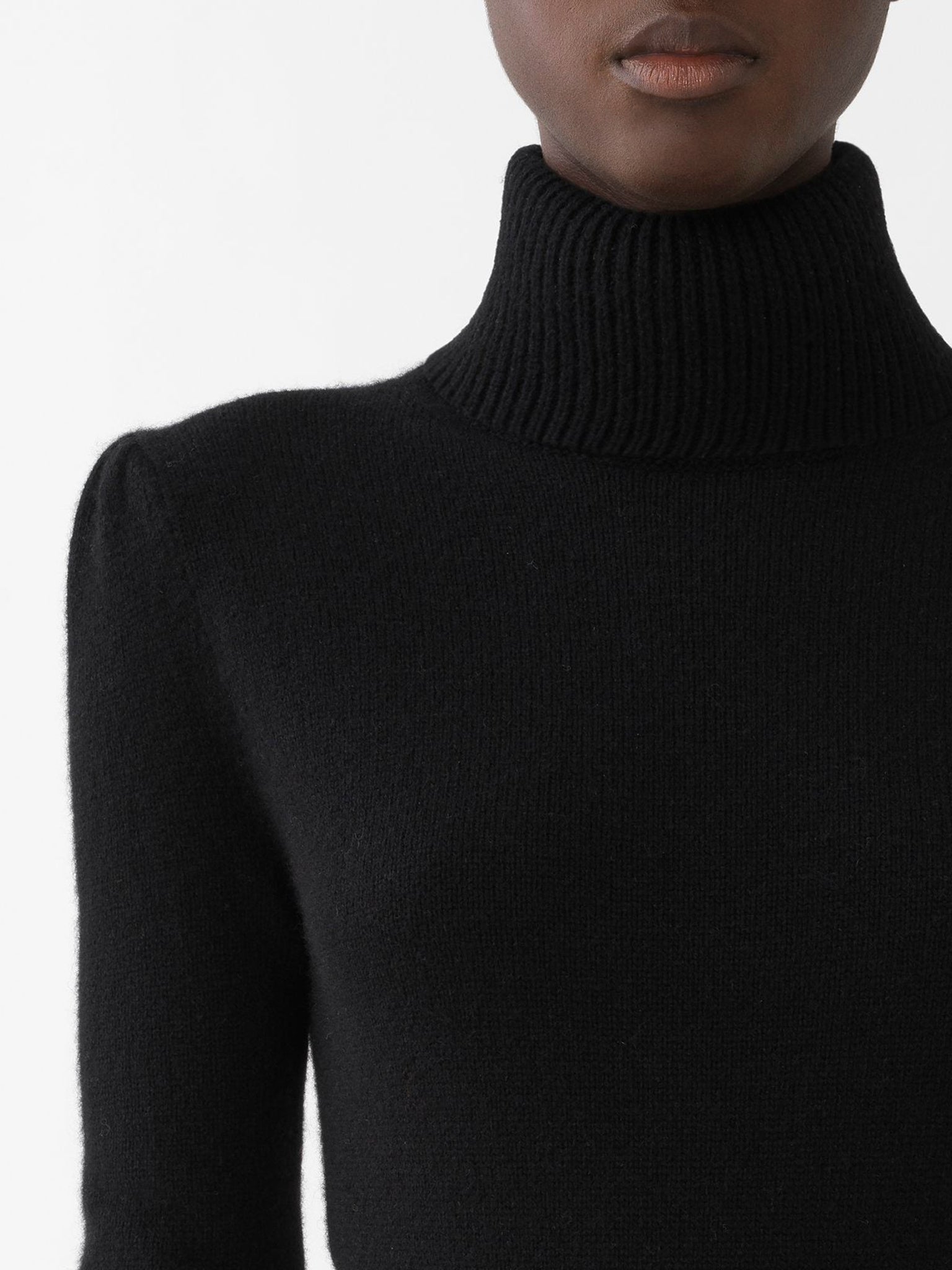 Pull à col roulé en cachemire - Black