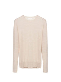 Pull à col rond en laine - Sandy Beige