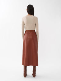 Pull à col rond en laine - Sandy Beige