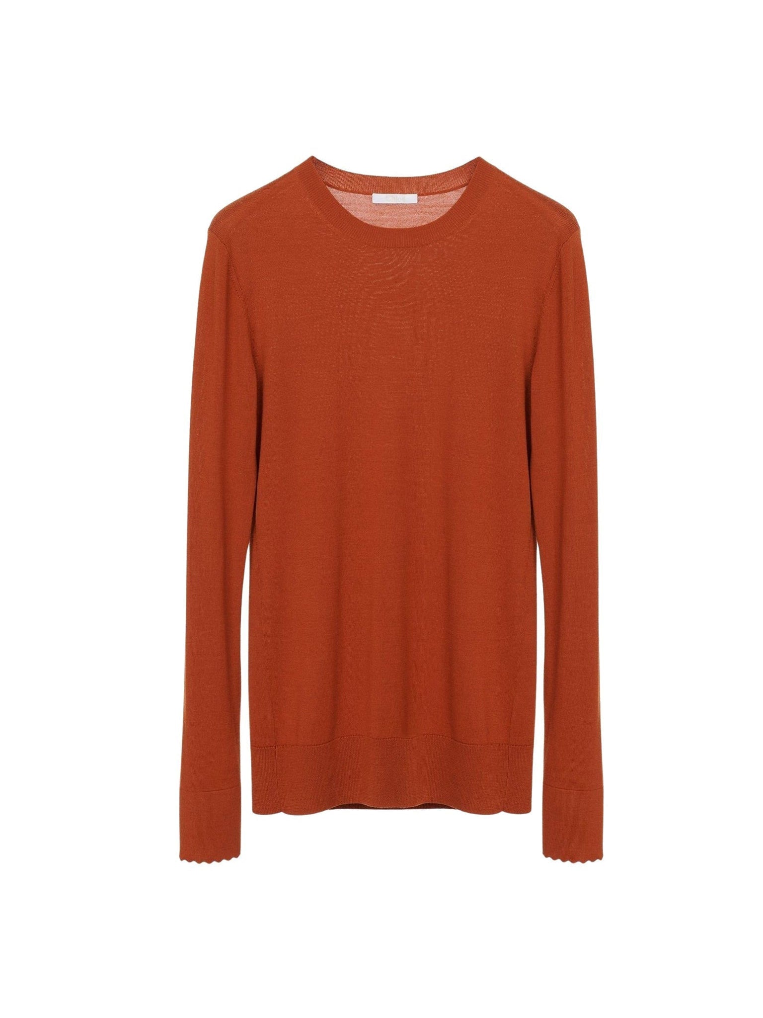 Pull à col rond en laine - Tulip Red