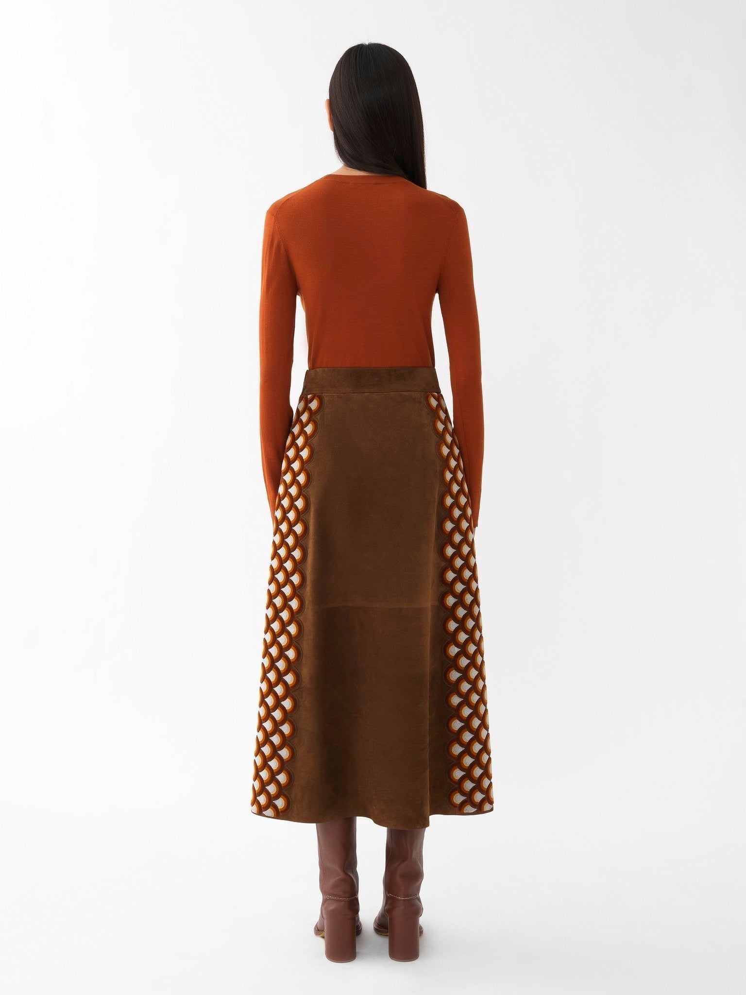 Pull à col rond en laine - Tulip Red