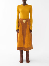 Pull à col rond en laine - Golden Yellow