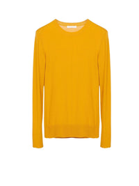 Pull à col rond en laine - Golden Yellow