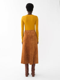 Pull à col rond en laine - Golden Yellow