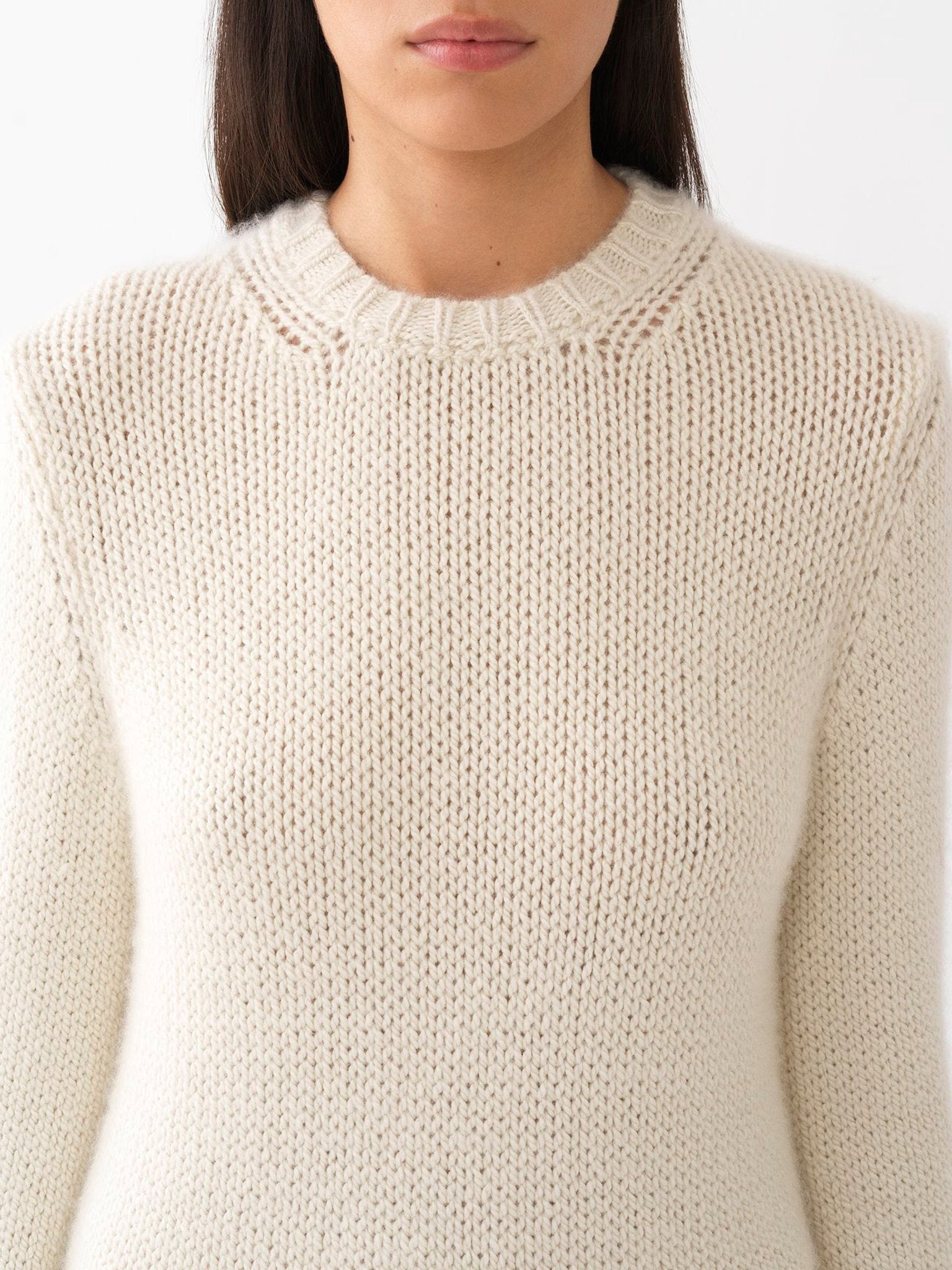 Pull col rond épais en cachemire - Vanilla Ice