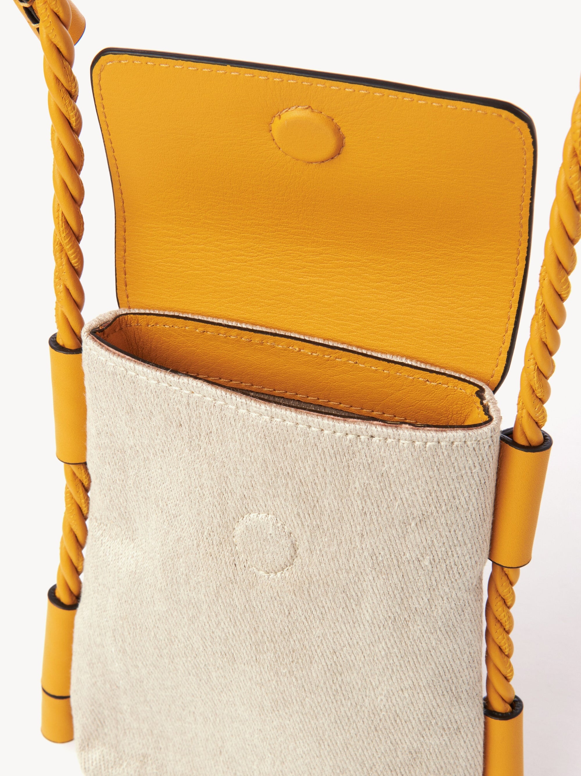 Porte-clés Chloé en cuir - Sunflower Yellow