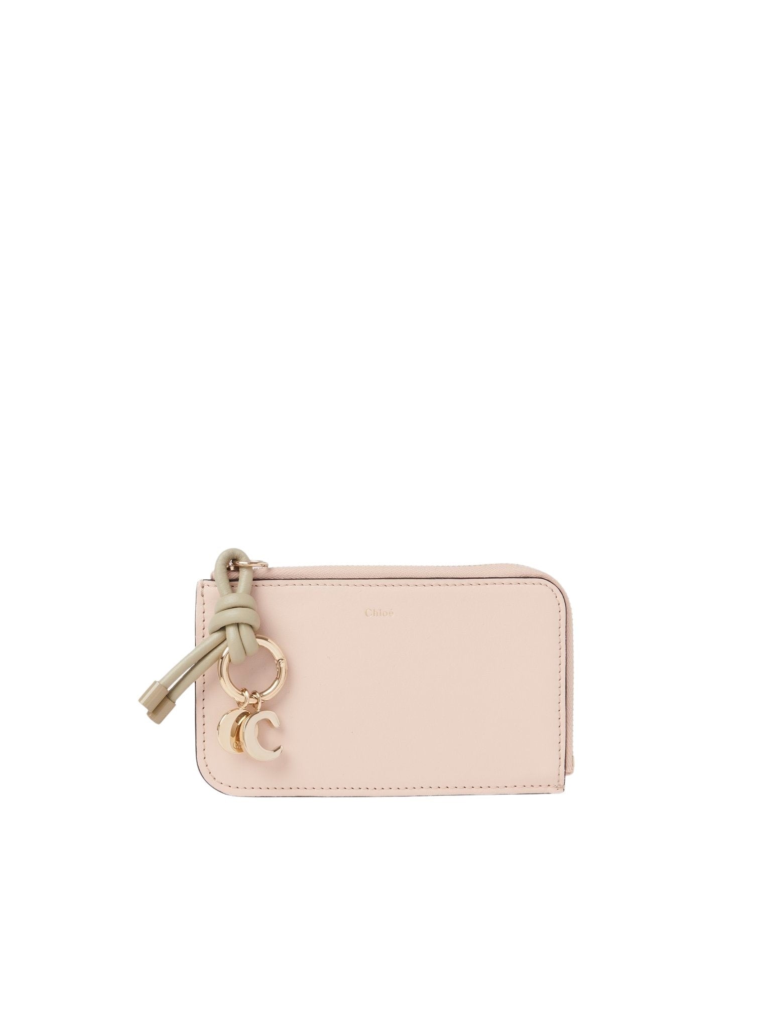 Porte-monnaie Alphabet en cuir - Cement Pink