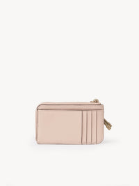 Porte-monnaie Alphabet en cuir - Cement Pink