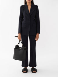 Pantalon court en laine - Ink Navy