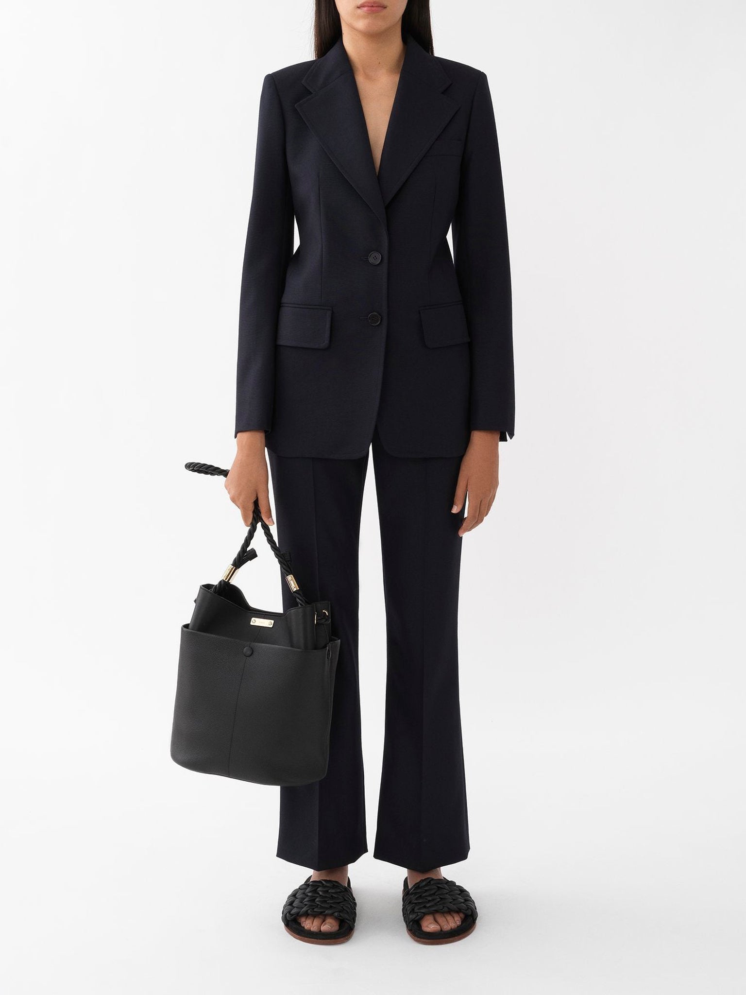 Pantalon court en laine - Ink Navy