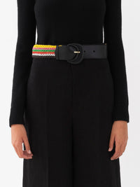 Pantalon large en lin - Black