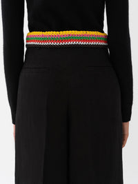Pantalon large en lin - Black