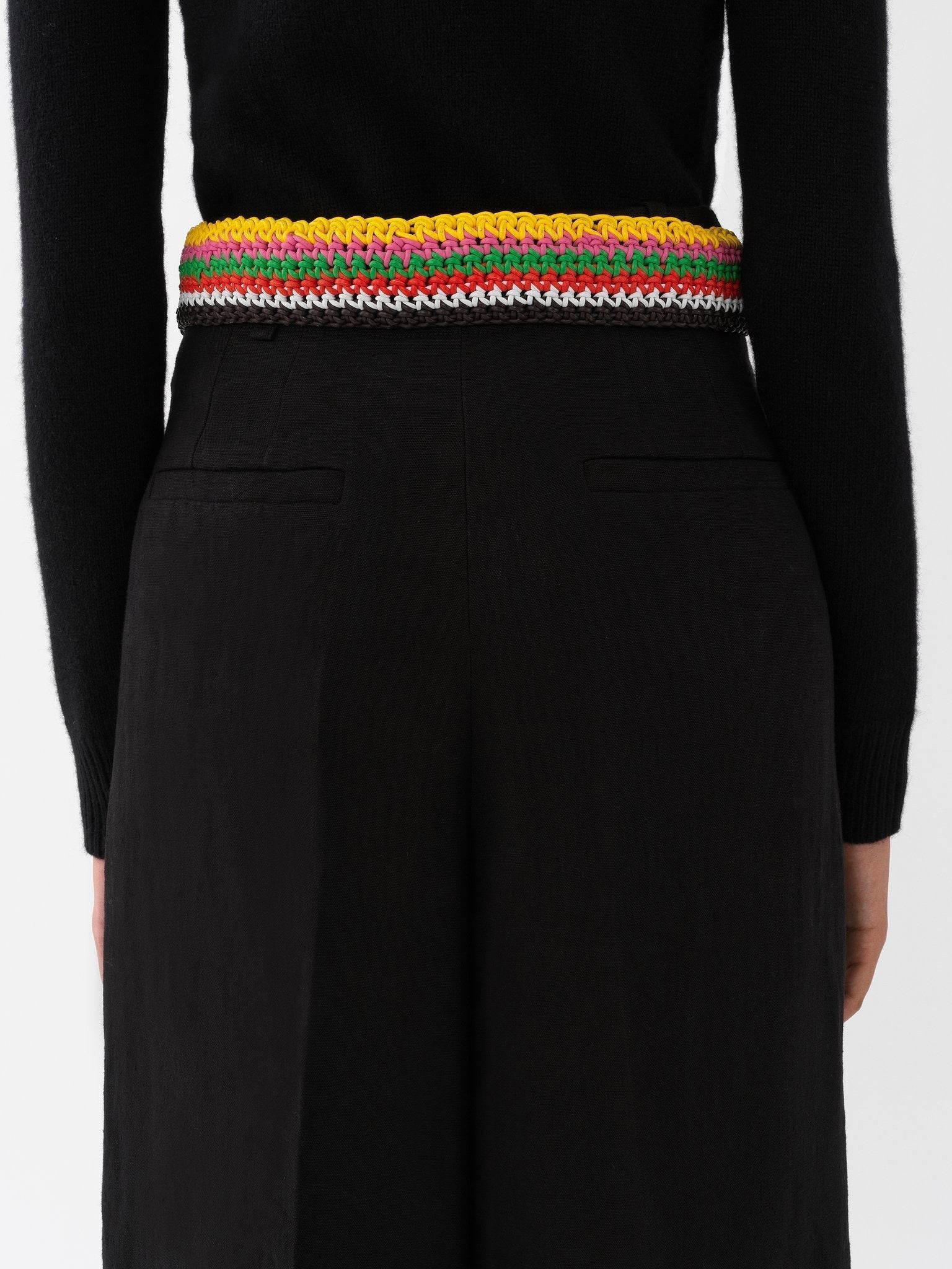 Pantalon large en lin - Black
