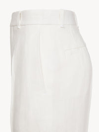 Pantalon en lin doux panama aloe - Lait Iconique