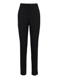 Pantalon court cigarette en laine - Black