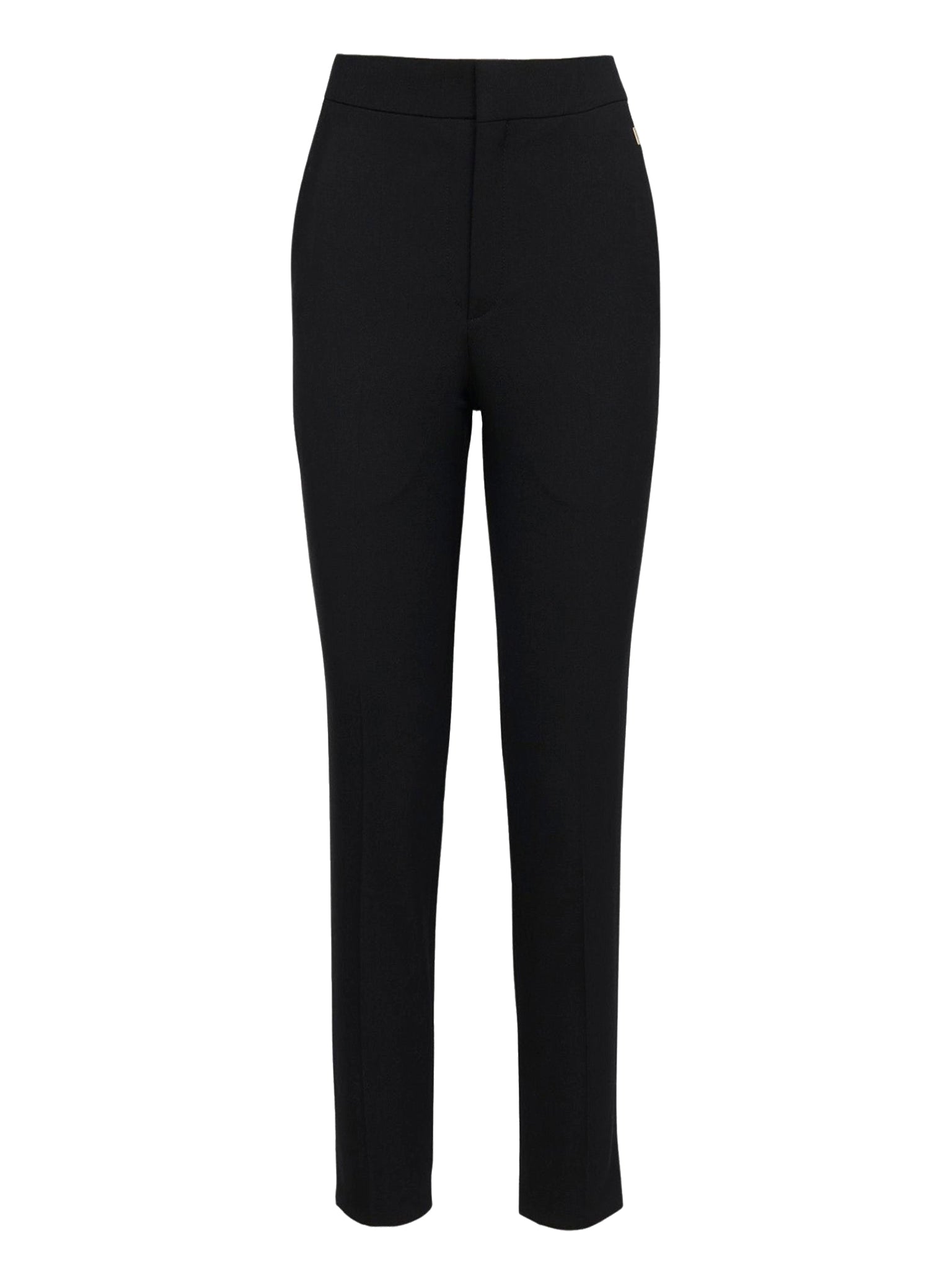 Pantalon court cigarette en laine - Black