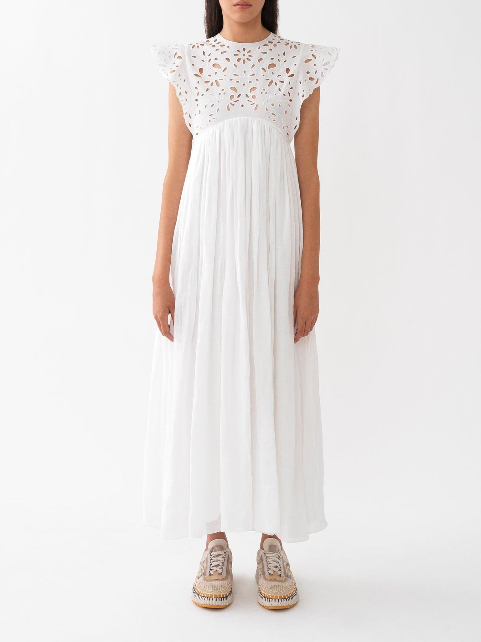 Robe longue Empire - White