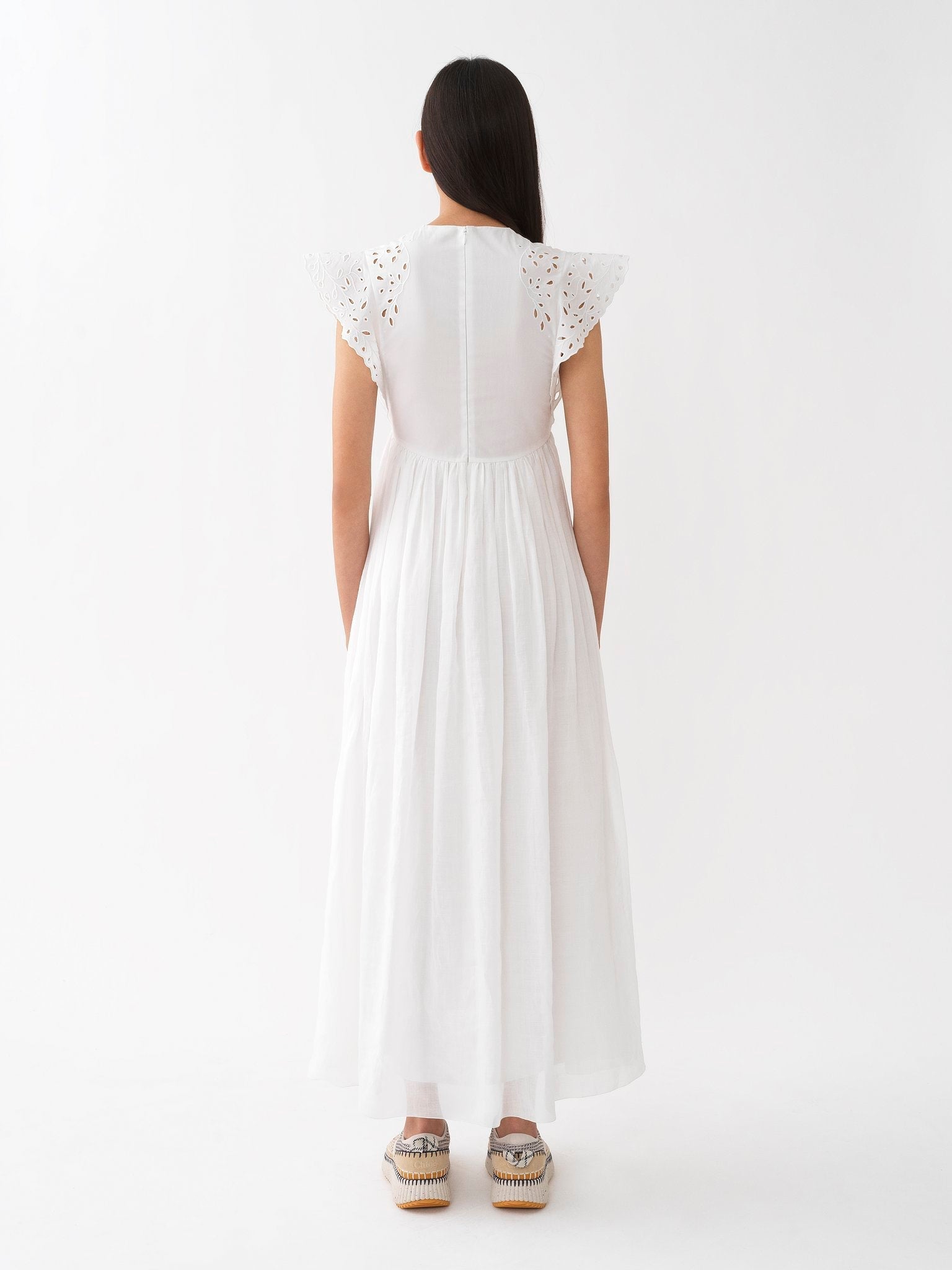 Robe longue Empire - White