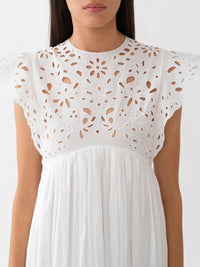 Robe longue Empire - White