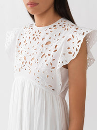 Robe longue Empire - White