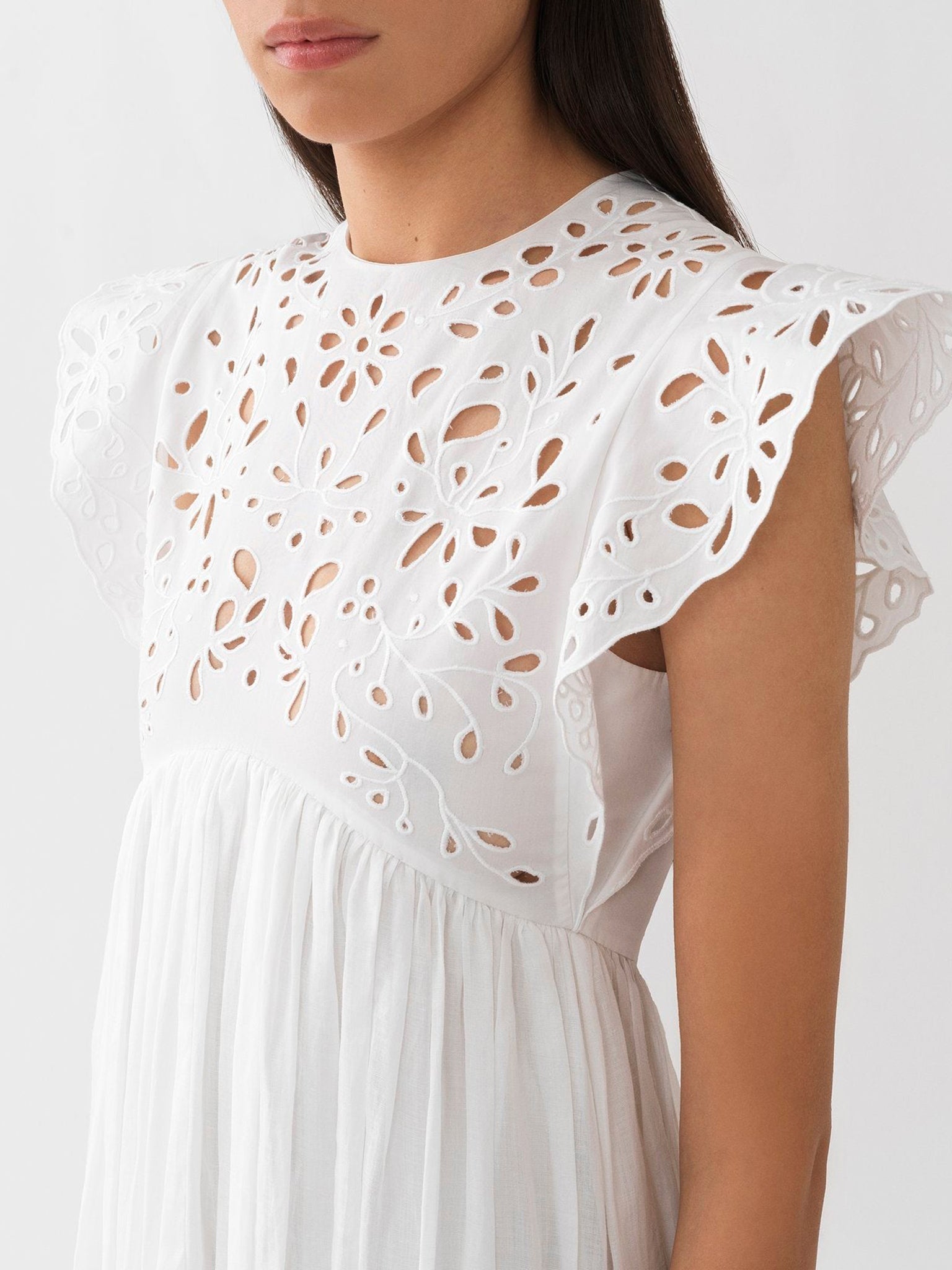 Robe longue Empire - White