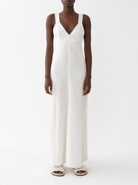 Robe longue évasée en lin - Iconic Milk