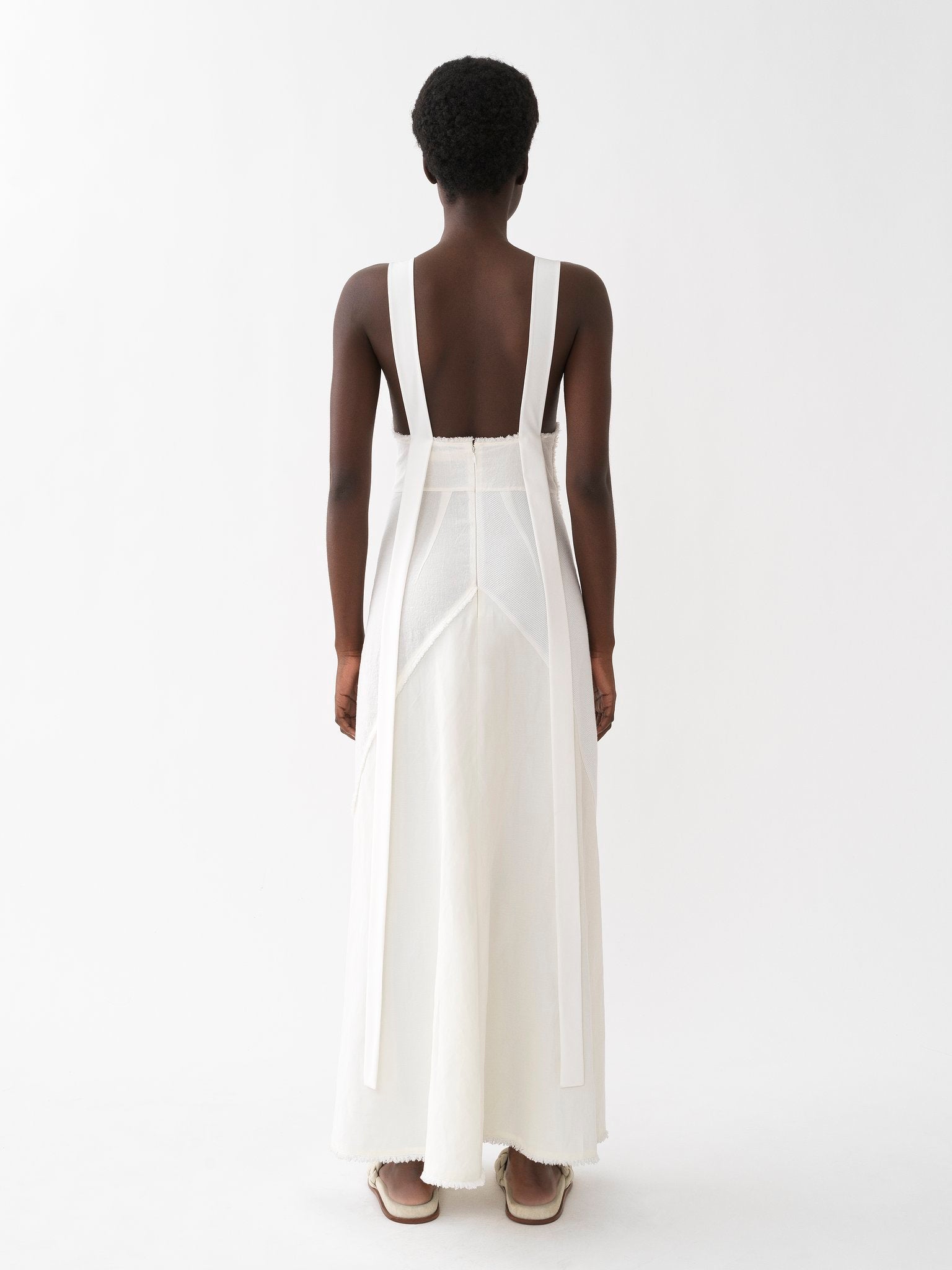 Robe longue évasée en lin - Iconic Milk