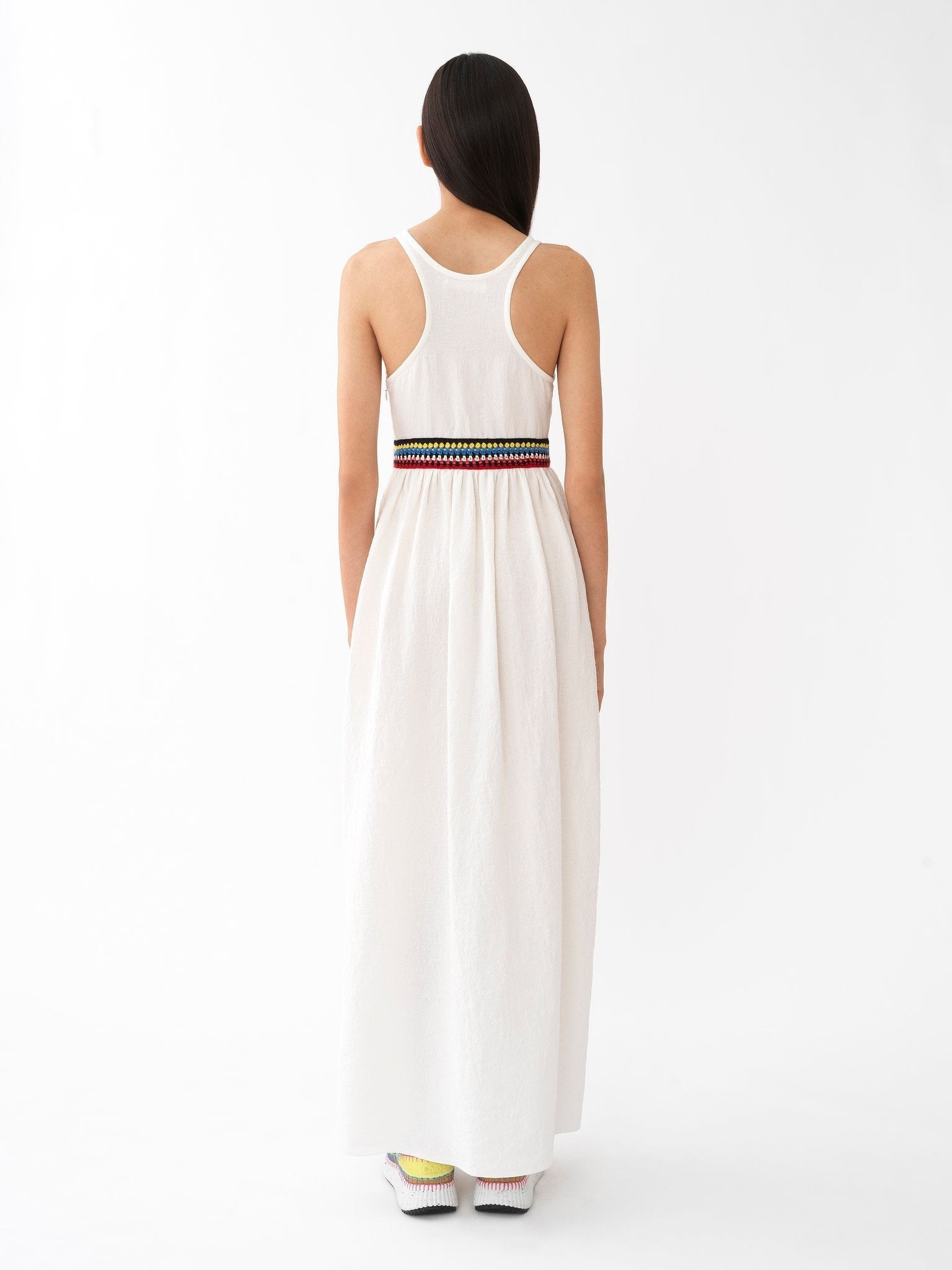 Robe longue sans manches en lin - Iconic Milk