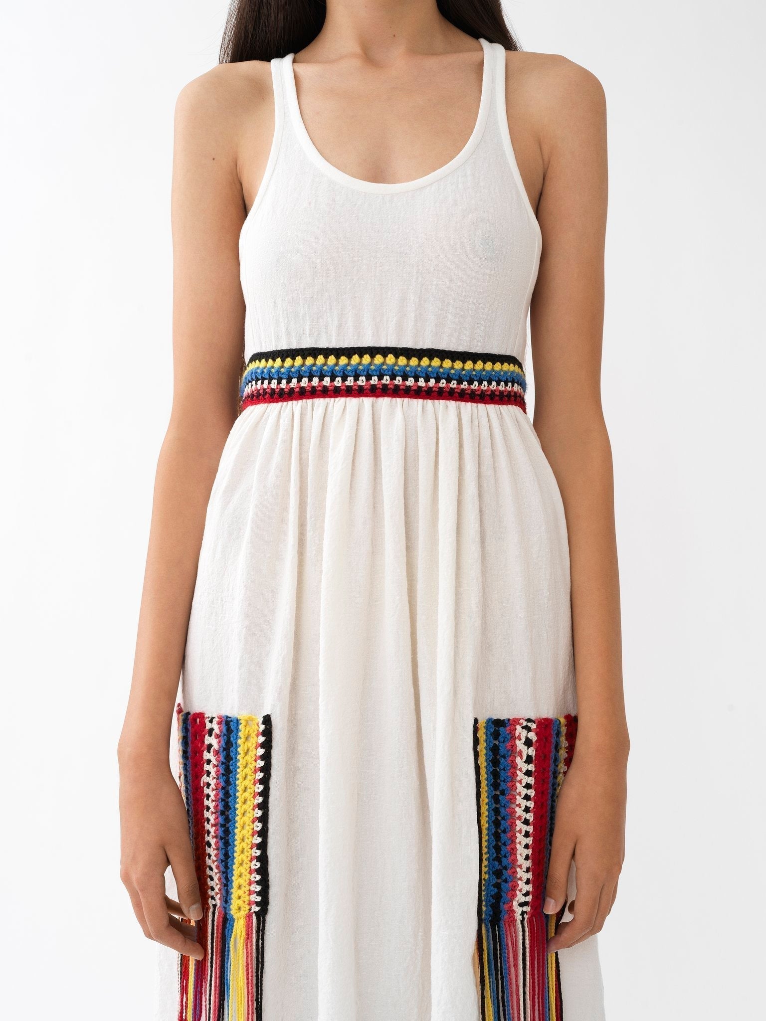 Robe longue sans manches en lin - Iconic Milk
