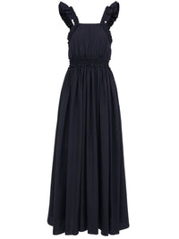 Robe longue à fronces - Ink Navy