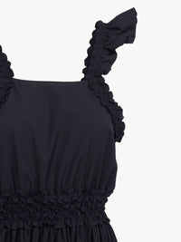Robe longue à fronces - Ink Navy