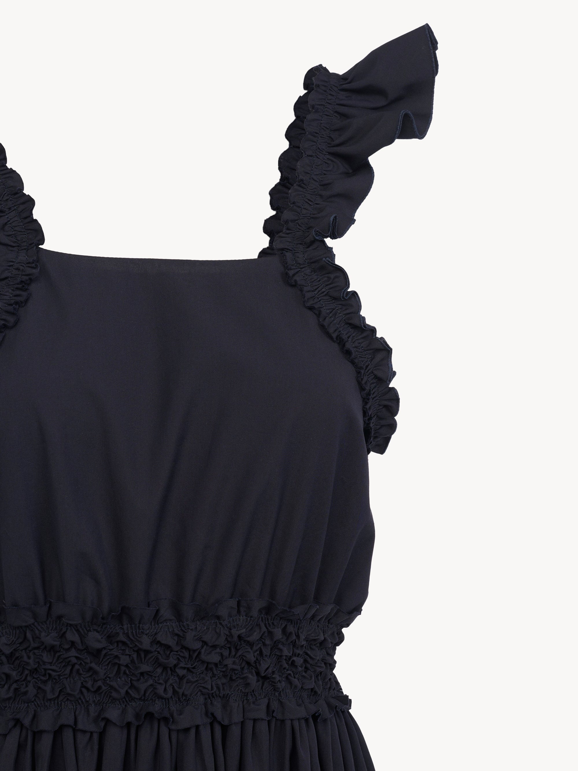 Robe longue à fronces - Ink Navy