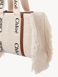 Sac cabas à franges Woody - Sepia Brown