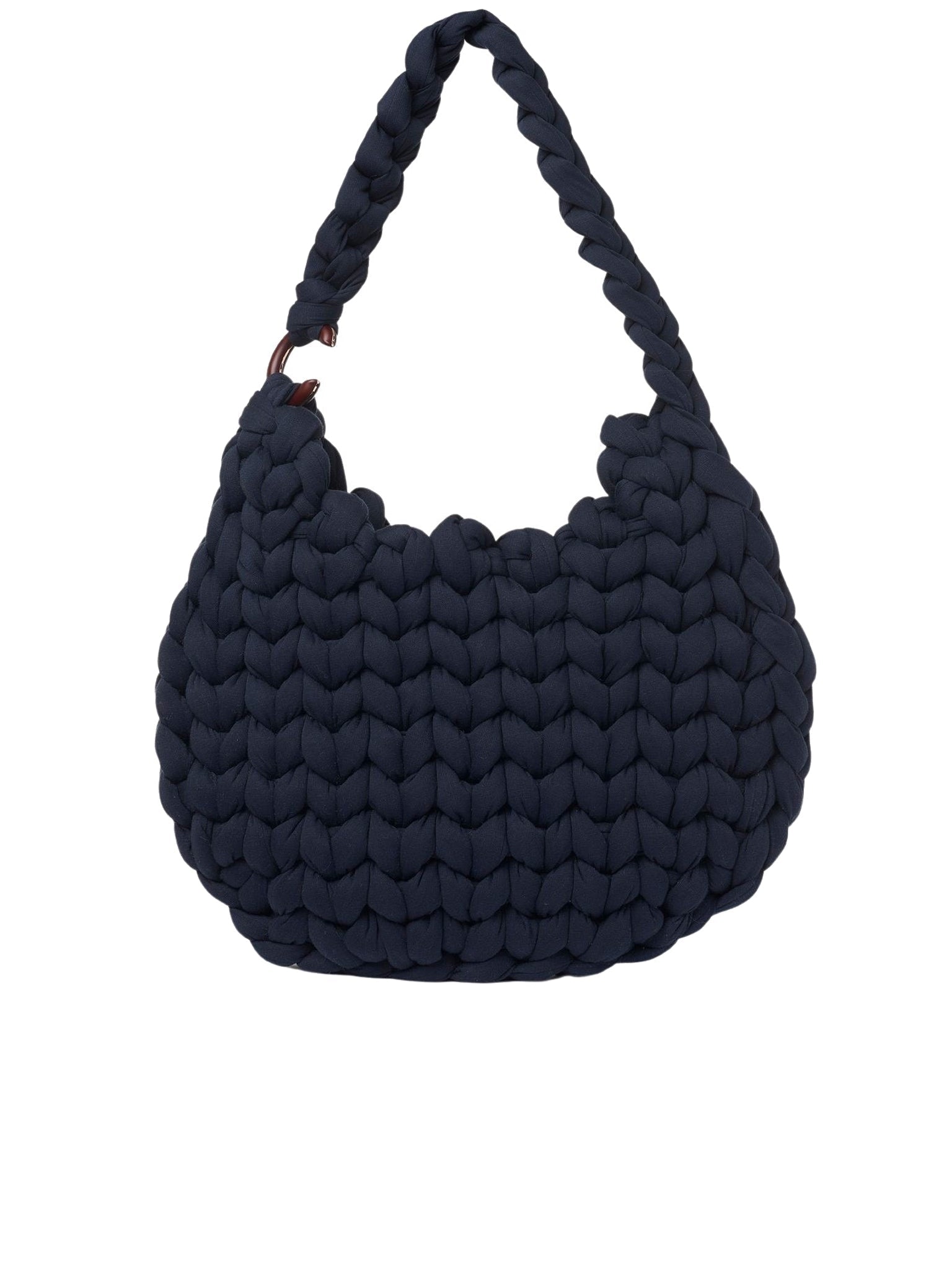 Grand sac hobo Wooden C - Navy