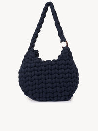 Grand sac hobo Wooden C - Navy