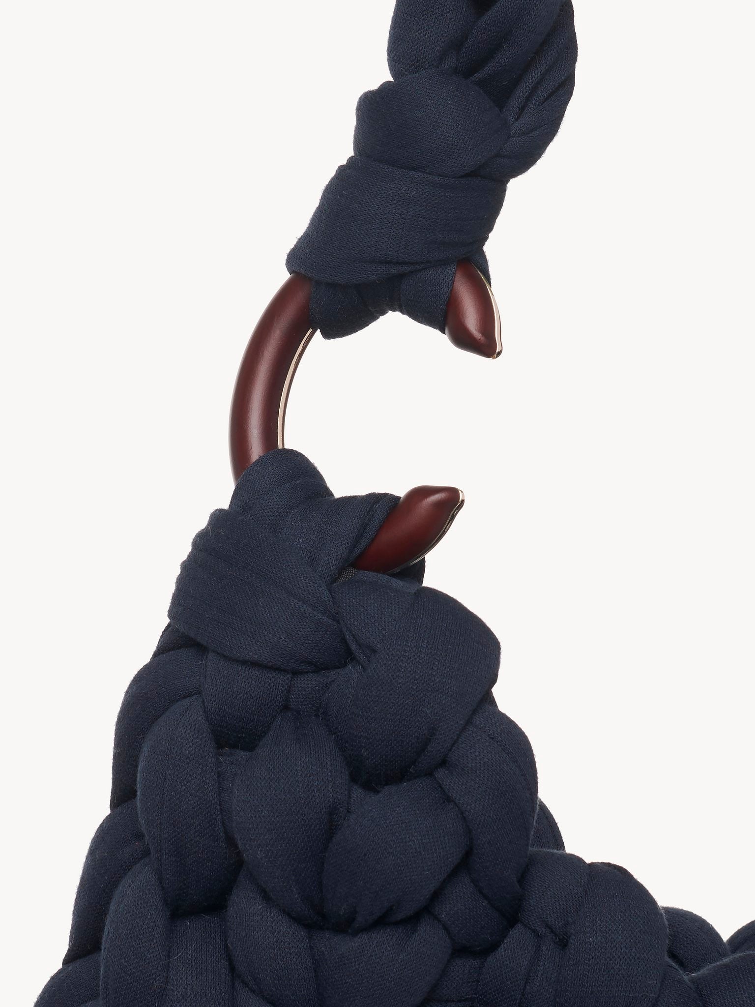 Grand sac hobo Wooden C - Navy