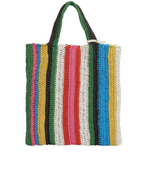 Sac cabas nord en cuir - Multicolor White