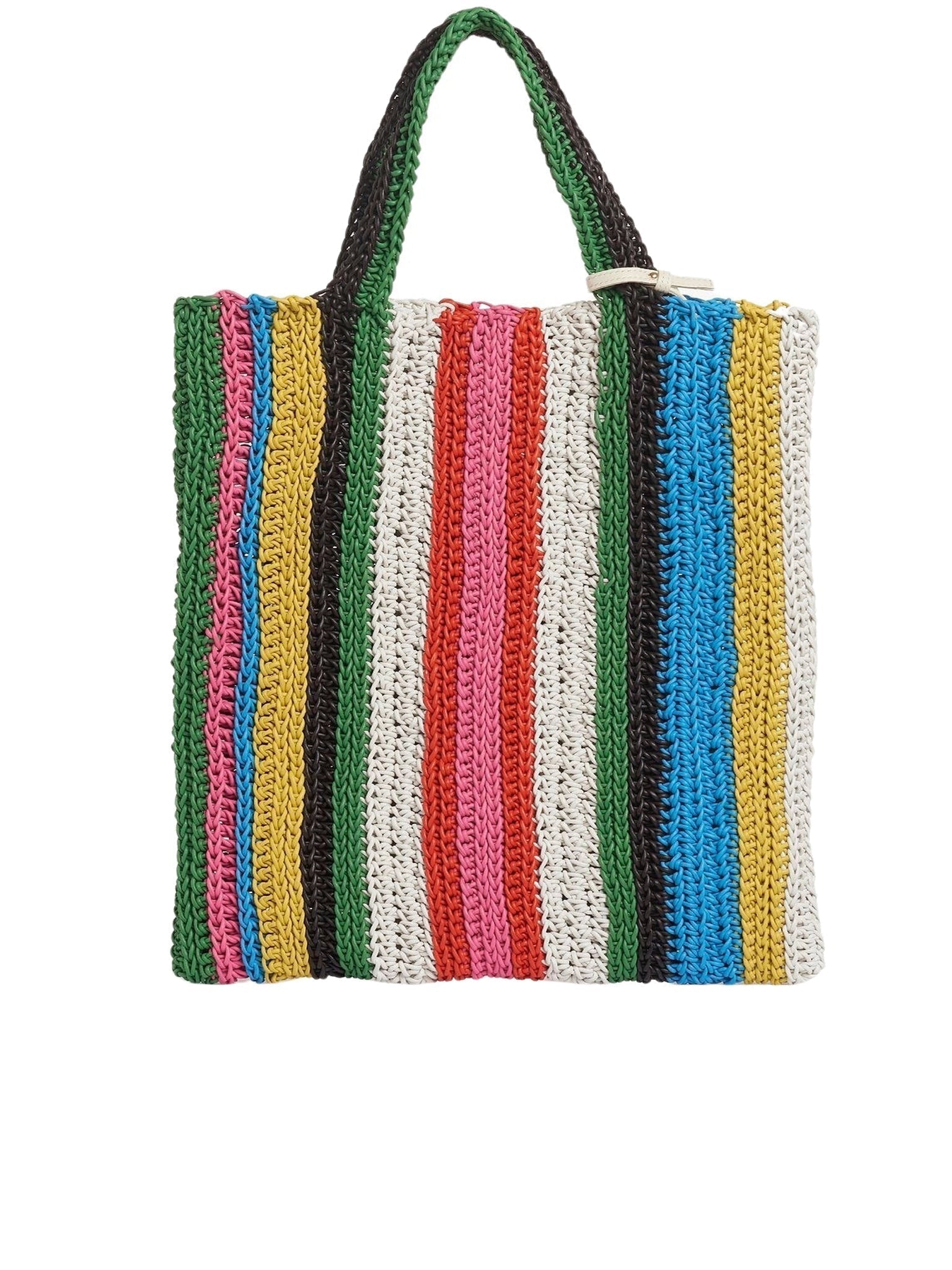 Sac cabas nord en cuir - Multicolor White