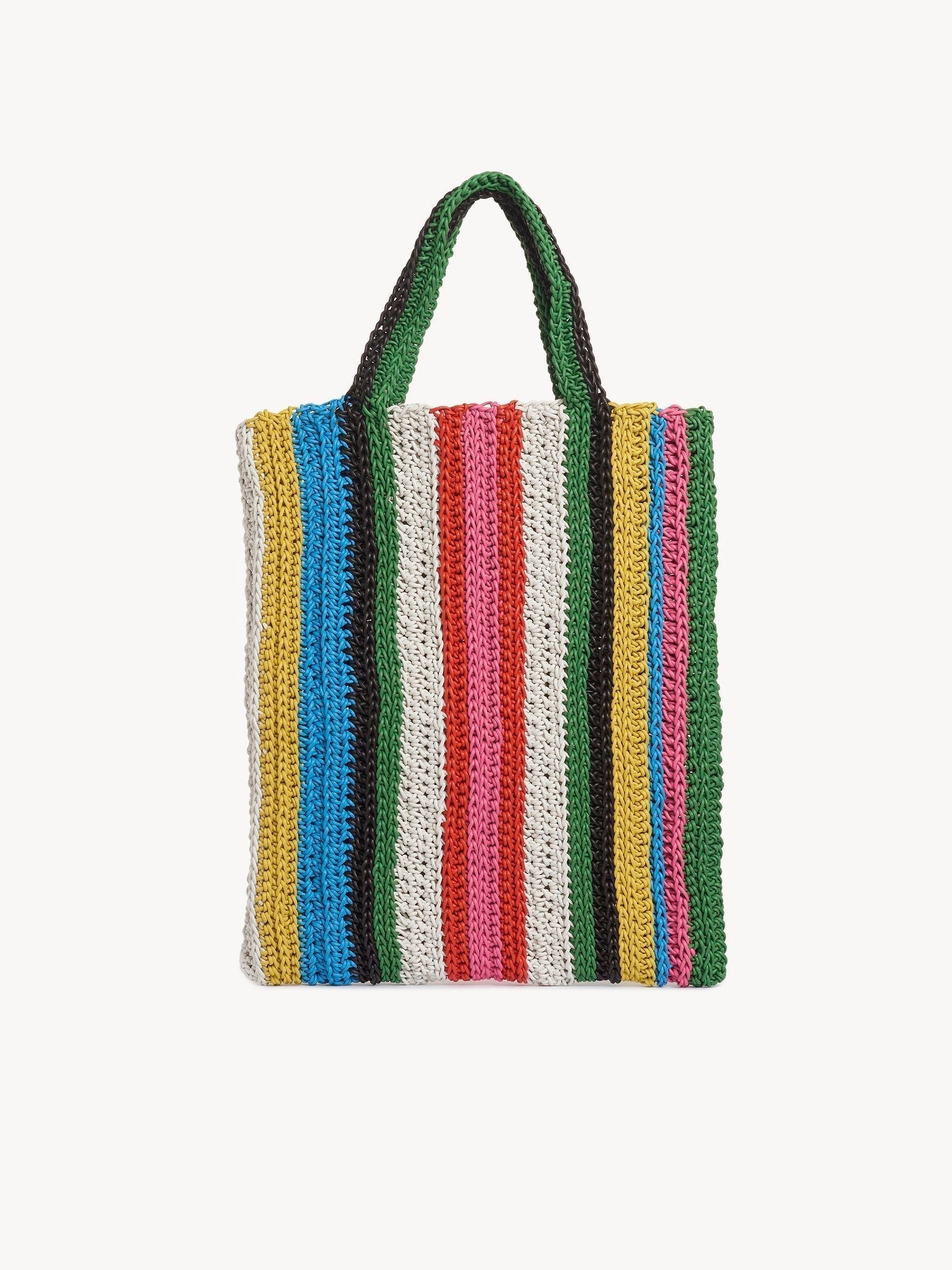 Sac cabas nord en cuir - Multicolor White