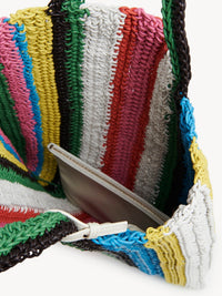 Sac cabas nord en cuir - Multicolor White