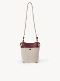 Sac seau Key en lin - Burgundy