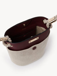 Sac seau Key en lin - Burgundy