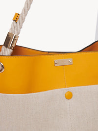 Sac seau Key en cuir grainé - Sunflower Yellow