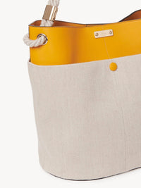 Sac seau Key en cuir grainé - Sunflower Yellow