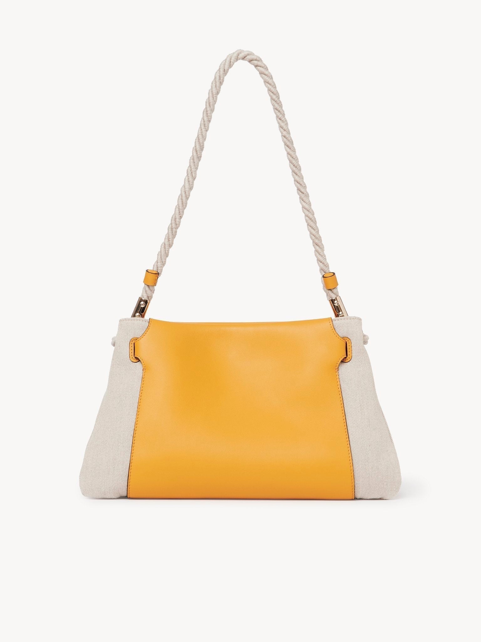 Sac porté épaule Key en cuir grainé - Sunflower Yellow
