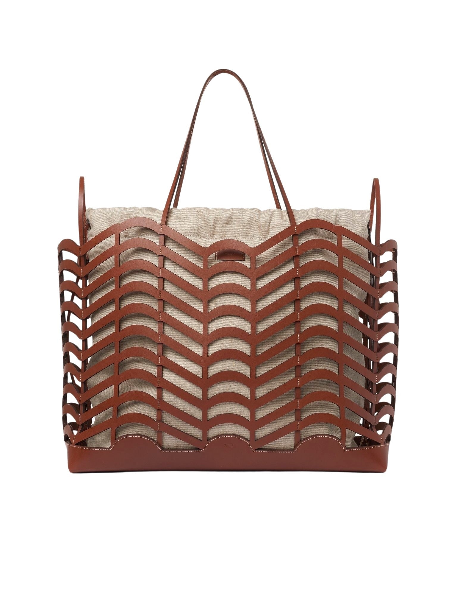 Sac cabas Kayan en cuir - Caramel