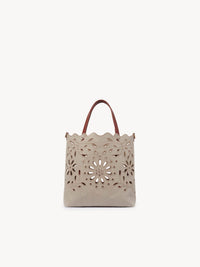 Sac cabas Nord-Sud Kamilla en lin - Sepia Brown