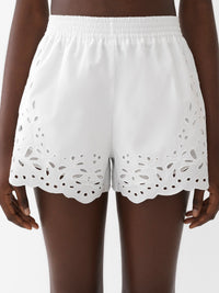 Mini short Flower - White