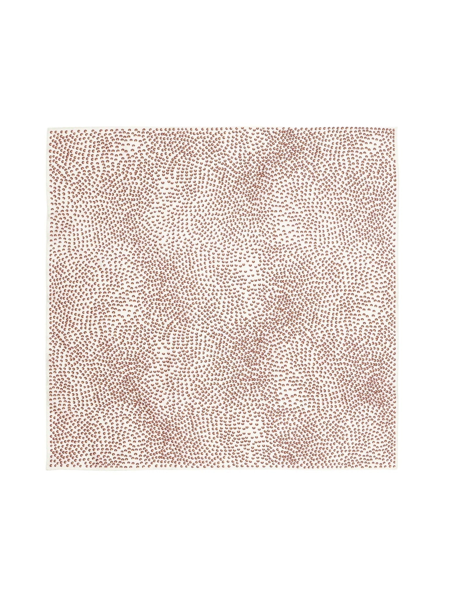 Foulard coquillages «C» en soie - Multicolor White